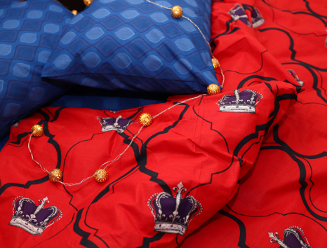 Двоспальний набір постільної білизни 180*220 із Бязі "Gold" №151510AB Черешенка™