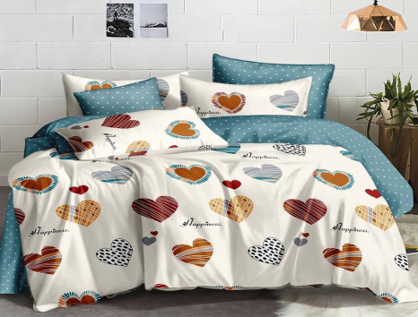 Сімейний набір постільної білизни із Сатину №049AB Черешенка™