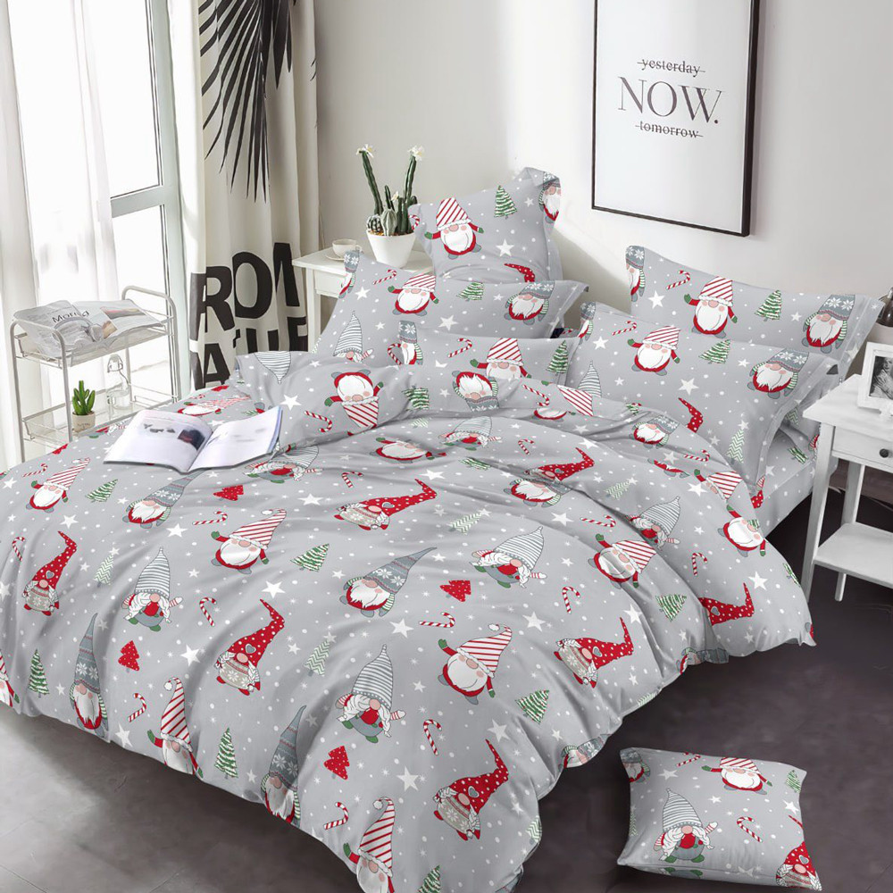 Тканина для постільної білизни Бязь "Gold" Lux GL1809grey