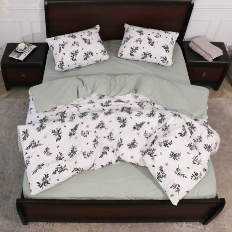 Євро-максі набір постільної білизни 200*220 із Бязі "Gold" №158186AB Черешенька™