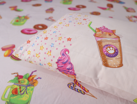 Полуторный набор постельного белья 150*220 из Бязи "Gold" №154718 Черешенка™