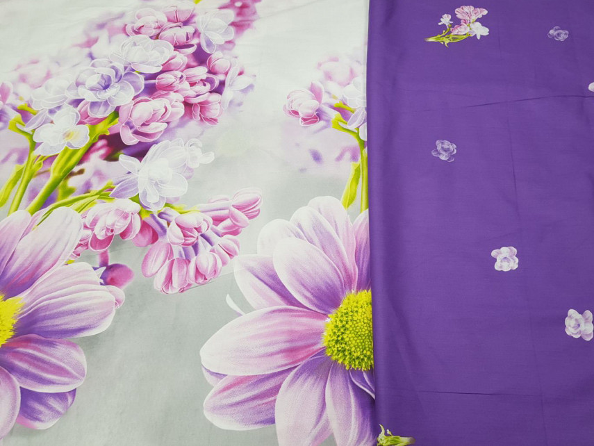 Ткань для постельного белья Сатин S-163 (A+B) - (60м+60м)