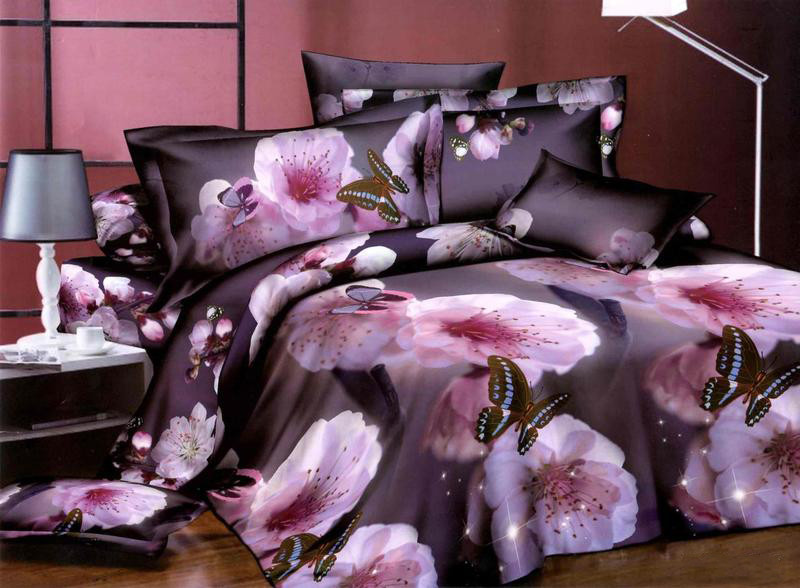 Двоспальний набір постільної білизни 180*220 із Ранфорсу №18567 Черешенка™