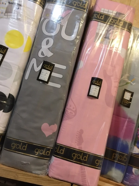 Ткань для постельного белья Бязь "Gold" Lux "Любовь для тебя" GL1635 (A+B) - (50м+50м)