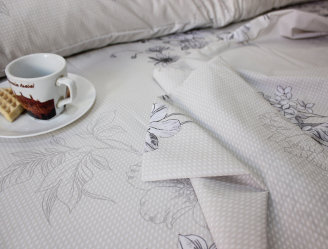 Полуторний набір постільної білизни 150*220 із Ранфорсу №182093 Черешенка™