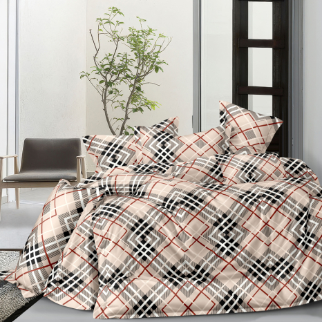 Полуторный набор постельного белья 150*220 из Сатина №448127 Черешенка™