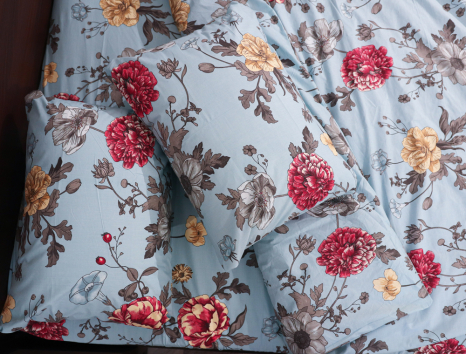 Сімейний набір постільної білизни із Бязі "Gold" №153117 Черешенька™