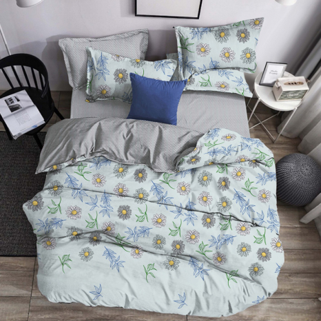 Тканина для постільної білизни Бязь "Gold" Lux "Рай" GL15380blue (A+B) - (50м+50м)