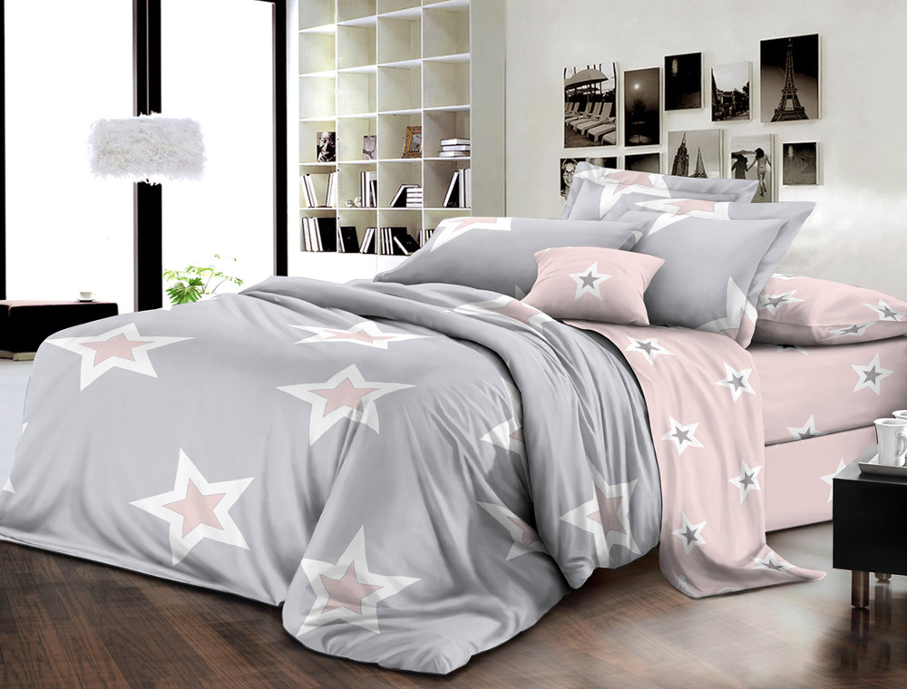 Двоспальний набір постільної білизни 180*220 із Бязі "Gold" №157432AB Черешенка™