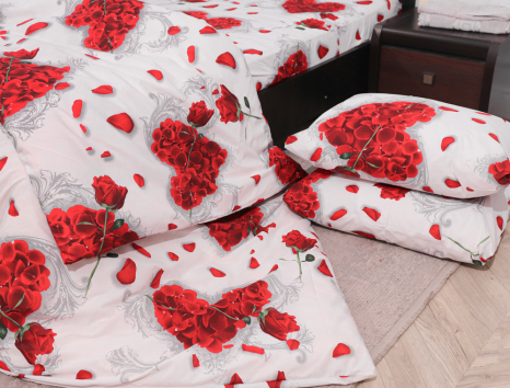 Полуторный набор постельного белья 150*220 из Бязи "Gold" №157603 Черешенка™