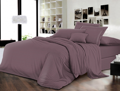 Ткань для постельного белья Бязь "Gold" Lux однотонная GLstripe_wine (50м)