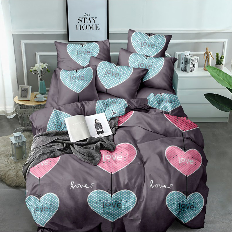 Сімейний набір постільної білизни із Бязі "Gold" №15961 Черешенка™