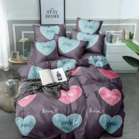 Сімейний набір постільної білизни із Бязі "Gold" №15961 Черешенка™