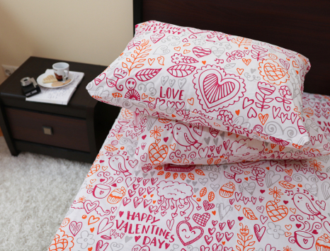 Полуторный набор постельного белья 150*220 из Бязи "Gold" №156080 Черешенка™