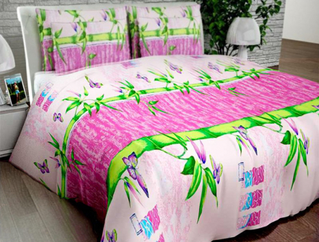 Ткань для постельного белья Бязь "Gold" Lux GL3672pink