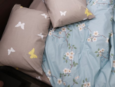 Двуспальный набор постельного белья 180*220 из Бязи "Gold" №151902AB Черешенка™