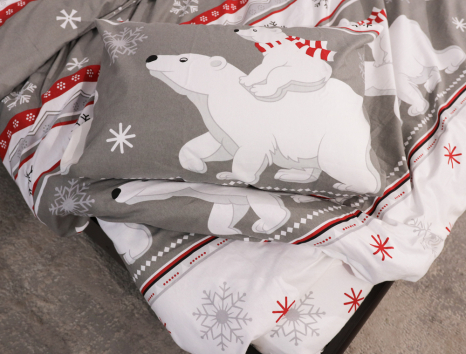 Євро-максі набір постільної білизни 200*220 з Фланелі №954627 Черешенька™