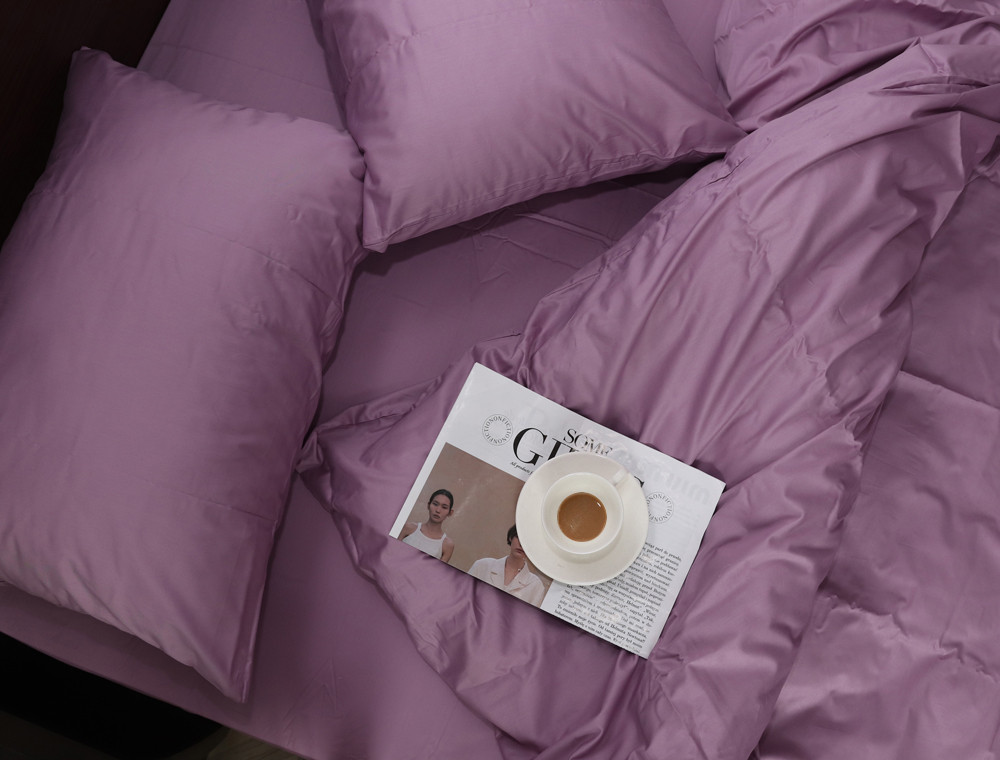 Полуторний набір постільної білизни 150*220 із Сатину №16-3307-T Черешенка™