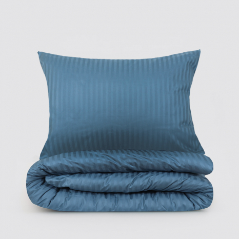 Двоспальний набір постільної білизни 180*220 з Страйп Сатину №544220