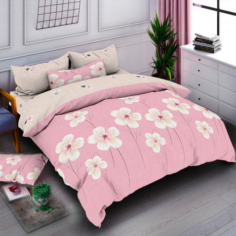 Євро-максі набір постільної білизни 200*220 із Бязі "Gold" №157414AB Черешенка™