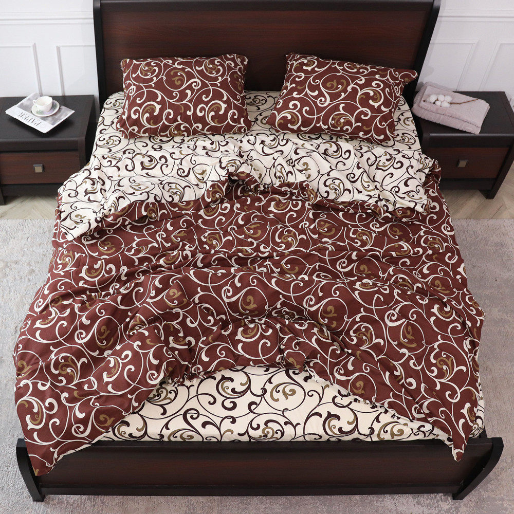 Полуторний набір постільної білизни 150*220 із Бязі "Gold" №152100AB Черешенка™