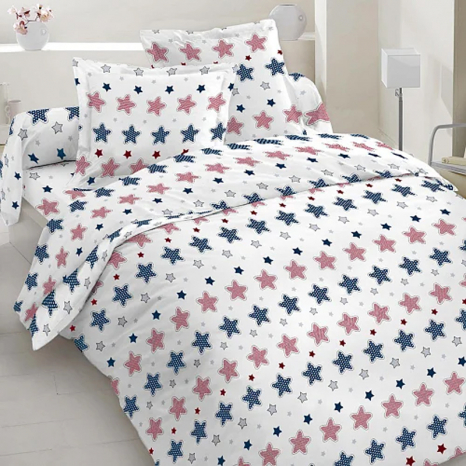 Ткань для постельного белья Бязь "Gold" Lux "Глобальные звезды" GL3967