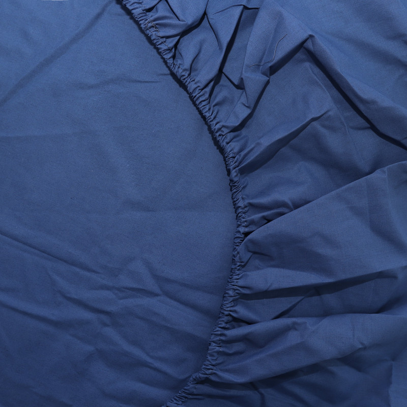 Простирадло на резинці (90*200*25) синє №1033