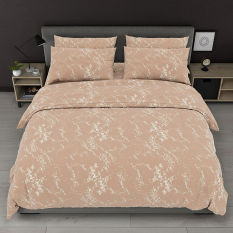 Тканина для постільної білизни Бязь "Gold" Lux GL8238beige