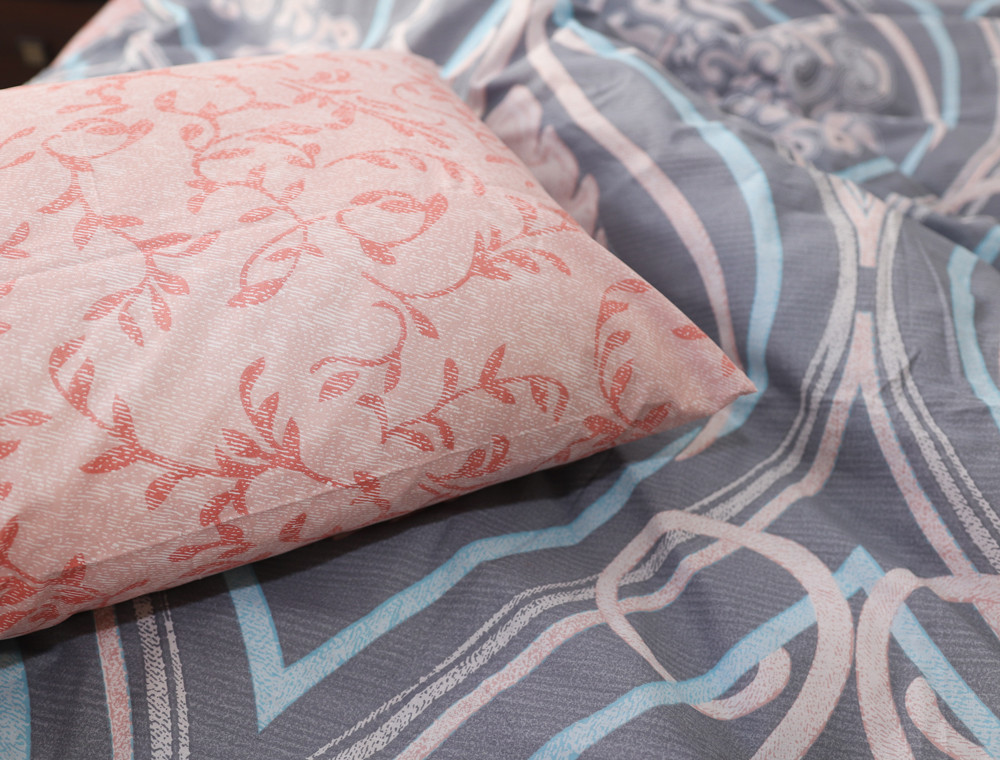 Полуторний набір постільної білизни 150*220 із Бязі "Gold" №154698AB Черешенка™