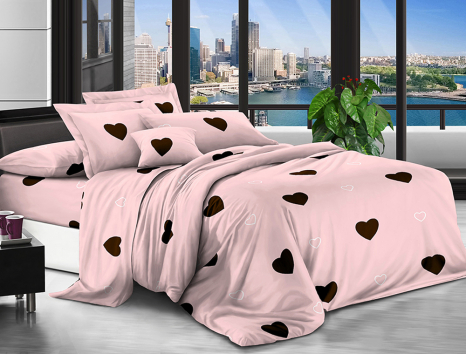 Сімейний набір постільної білизни 240*220 із полікотону №2010241 Черешенька™