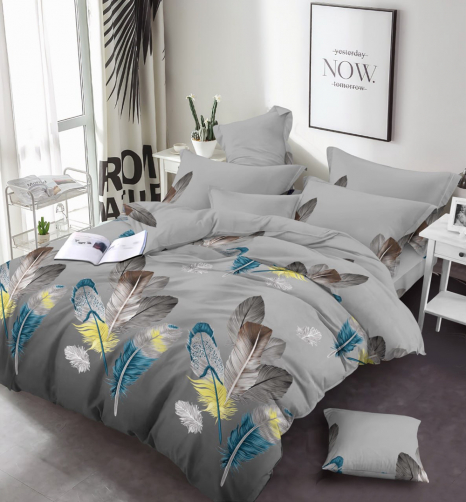 Ткань для постельного белья Бязь "Gold" Lux GL1610grey