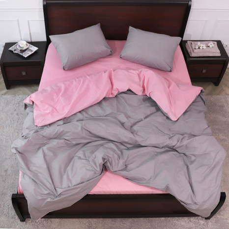 Евро макси набор однотонного постельного белья 200*220 из Бязи "Gold" №1555121AB Черешенка™