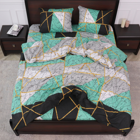 Полуторний набір постільної білизни 150*220 із Бязі "Gold" №151685 Черешенька™