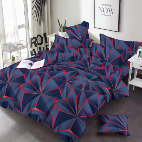 Ткань для постельного белья Бязь "Gold" Lux GL3547blue