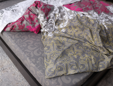 Двоспальний набір постільної білизни 180*220 із Бязі "Gold" №157052AB Черешенка™