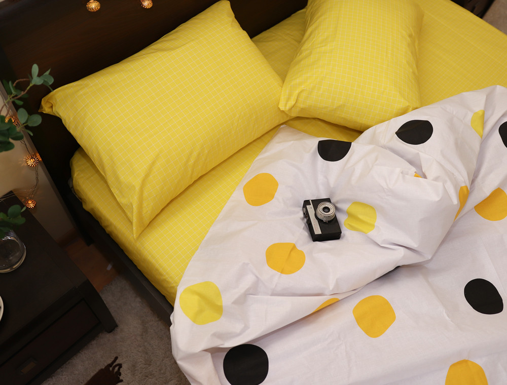 Полуторний набір постільної білизни 150*220 із Бязі "Gold" №151503AB Черешенка™