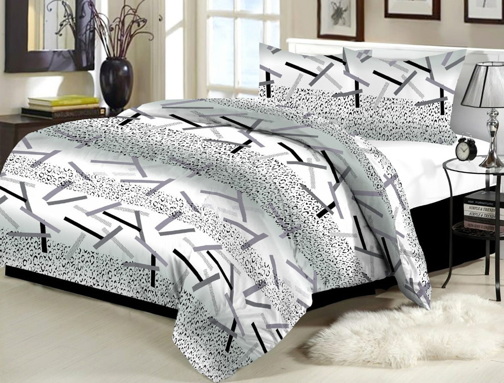 Ткань для постельного белья Бязь "Gold" Lux "Черная линия" GL1163