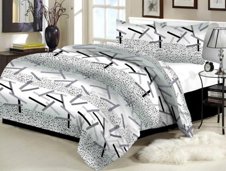 Ткань для постельного белья Бязь "Gold" Lux "Черная линия" GL1163