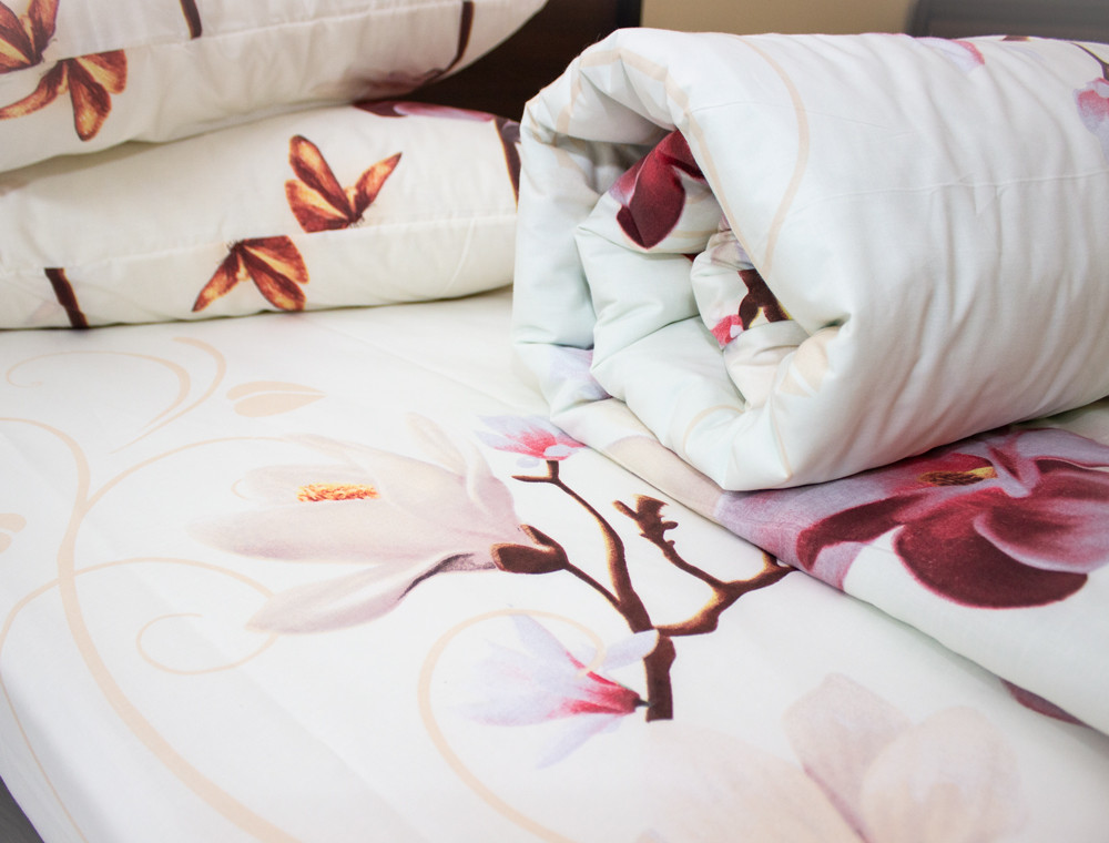 Двоспальний набір постільної білизни 180*220 із Ранфорсу №18825 Черешенка™