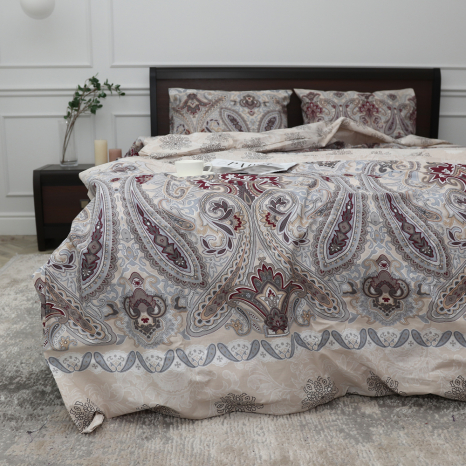 Євро-максі набір постільної білизни 200*220 із Бязі "Gold" №157035 Черешенка™