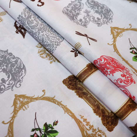 Тканина для постільної білизни Бязь "Gold" Lux GL3947