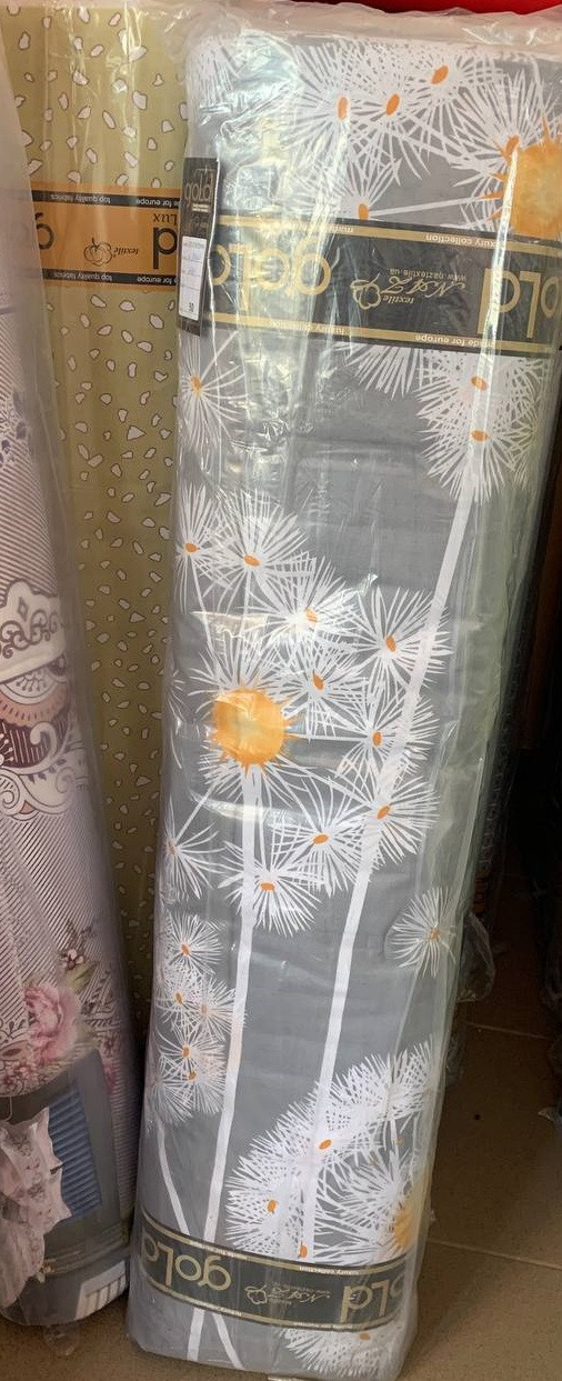 Ткань для постельного белья Бязь "Gold" Lux GL8029grey