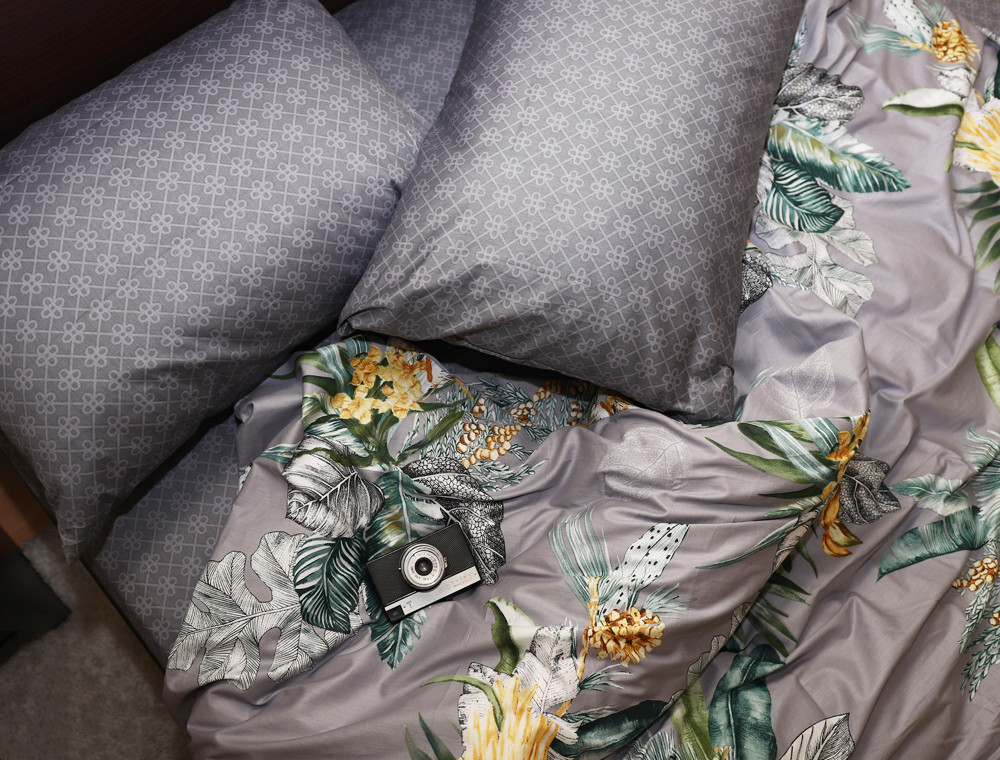 Евро макси набор постельного белья 200*220 из Сатина №032AB Черешенка™