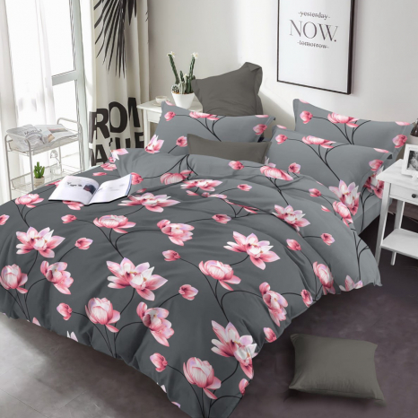 Тканина для постільної білизни Бязь "Gold" Lux GL36100grey