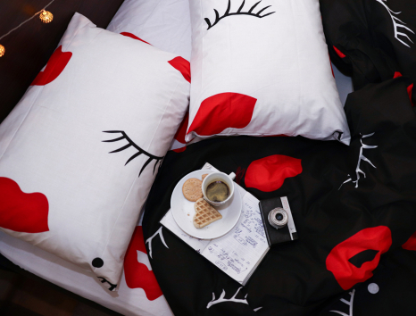 Евро макси набор постельного белья 200*220 из Бязи "Gold" №154262AB Черешенка™