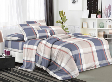 Полуторний набір постільної білизни 150*220 із полікотону №20046 Черешенька™