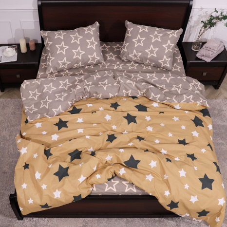 Полуторный набор постельного белья 150*220 из Бязи "Gold" №154888AB Черешенка™