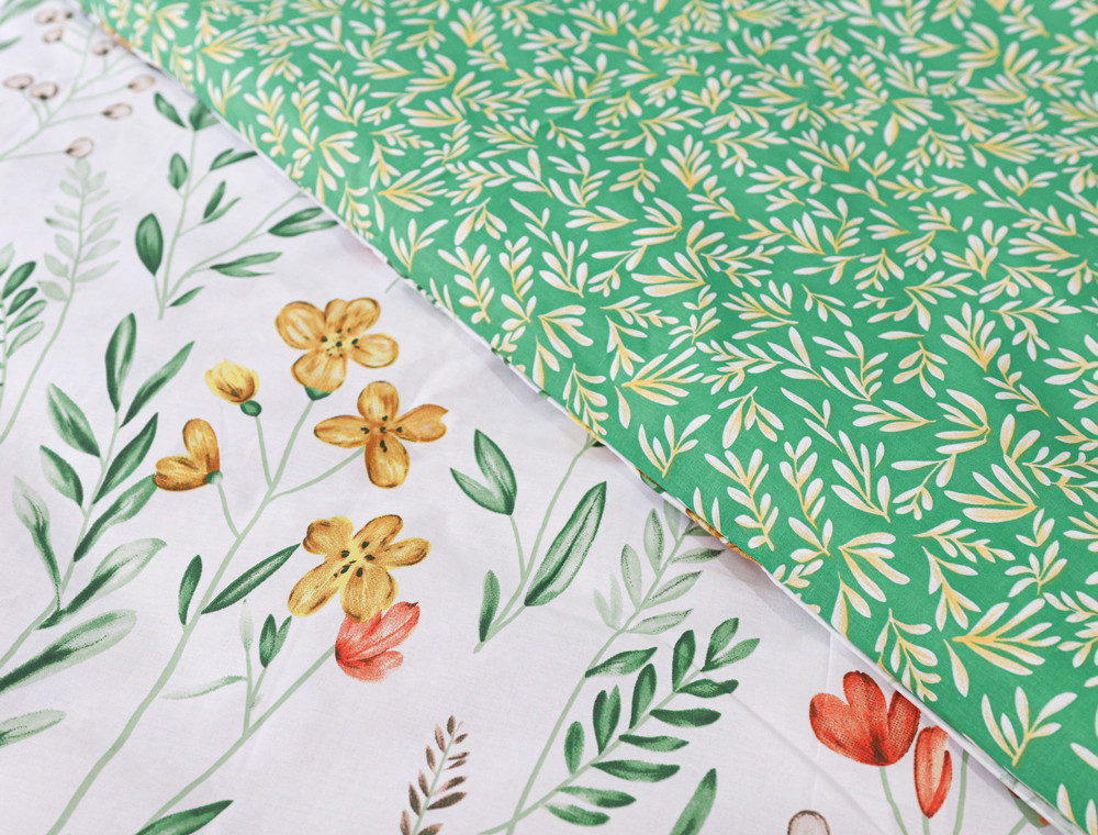 Двоспальний набір постільної білизни 180*220 із Бязі "Gold" №159114AB Черешенка™