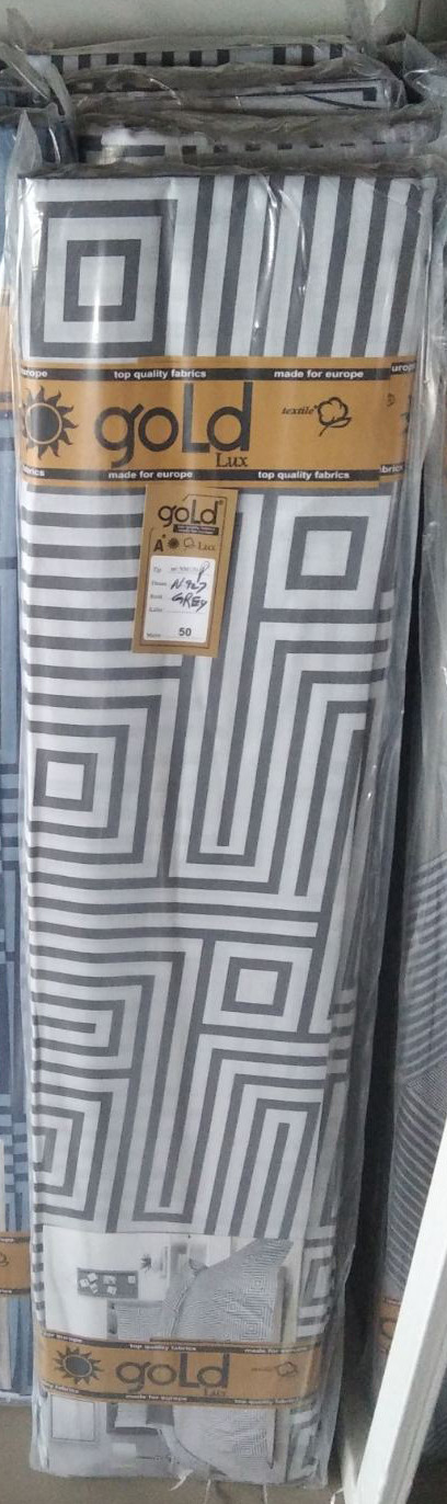 Ткань для постельного белья Бязь "Gold" Lux GL3632grey