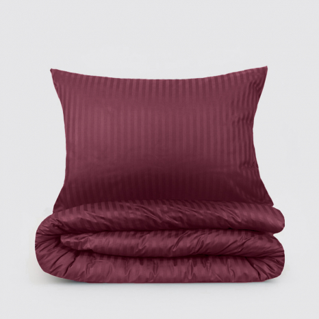 Сімейний набір постільної білизни з Страйп Сатину №541716